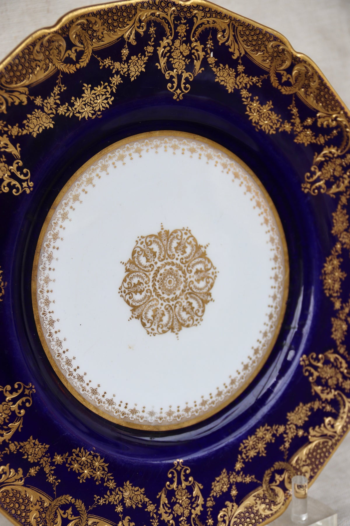 Royal Doulton Blue and Gold Plate
