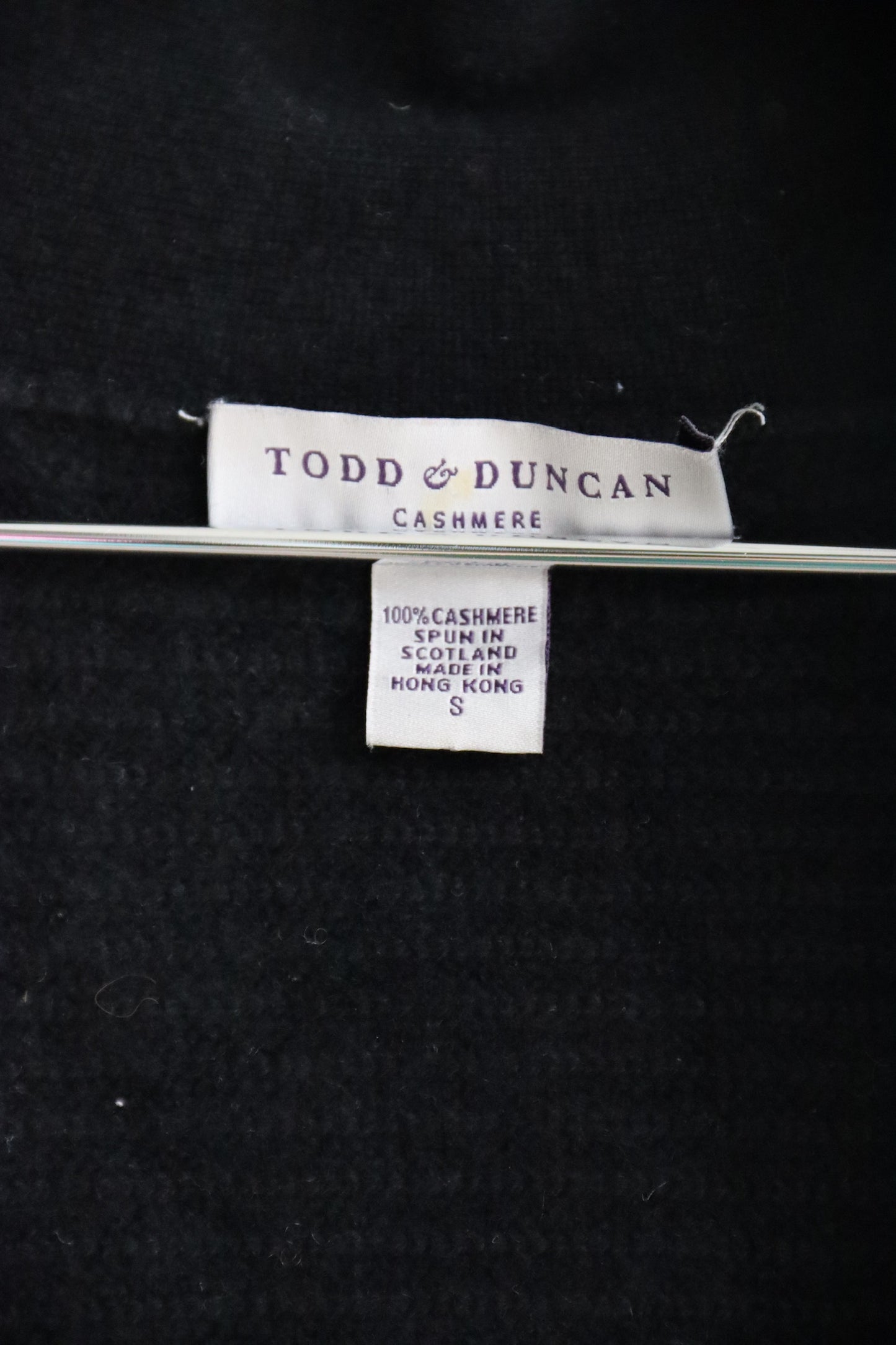 Vintage Todd & Duncan Black Cashmere Sweater