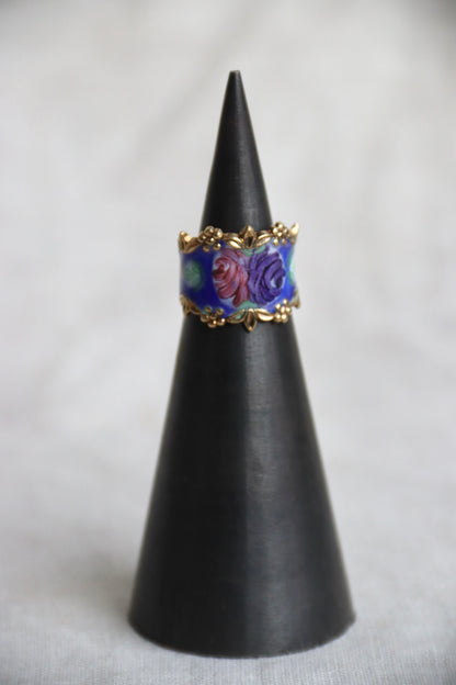 Enamel Gold Ring