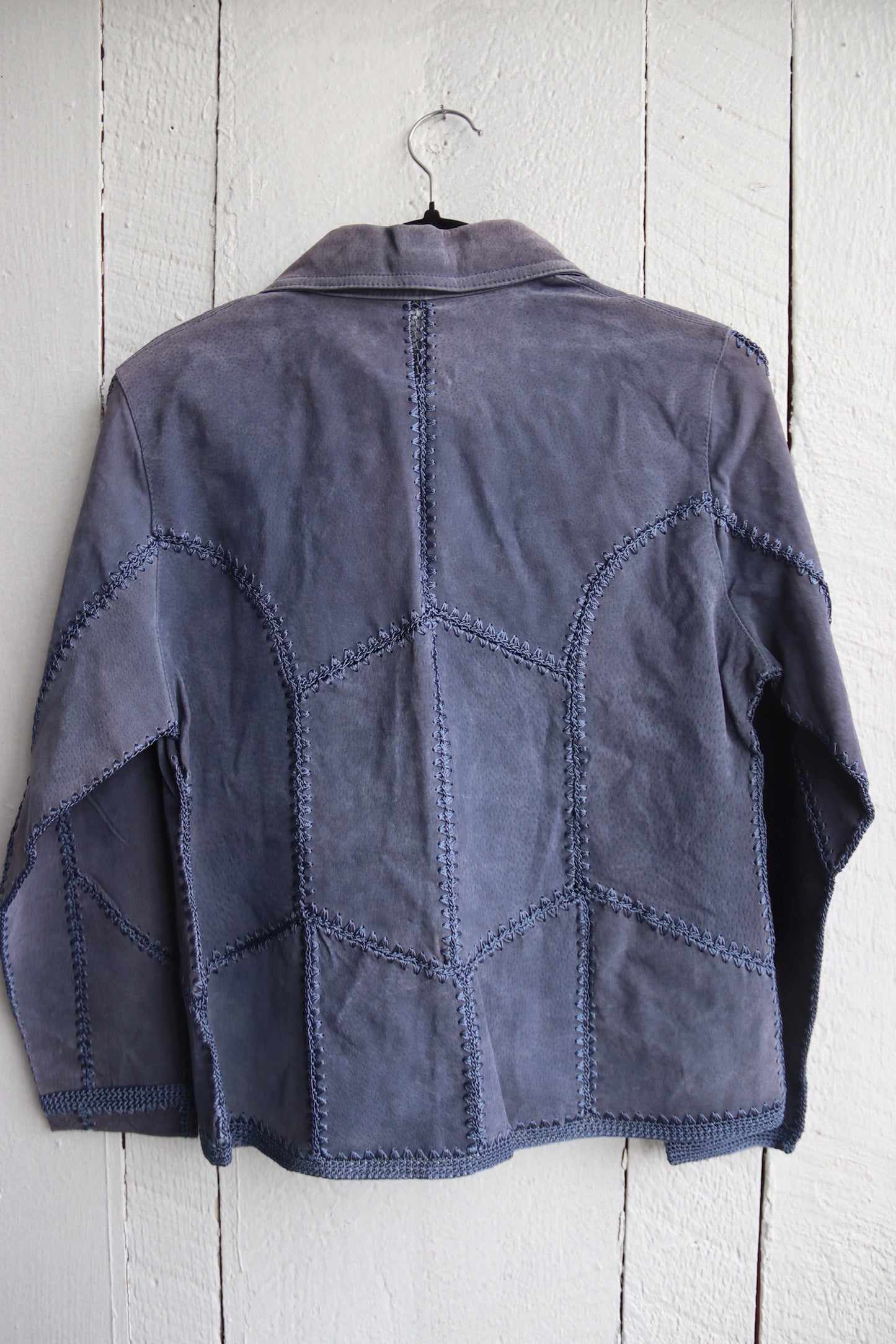 S.D.H Purple Leather Jacket