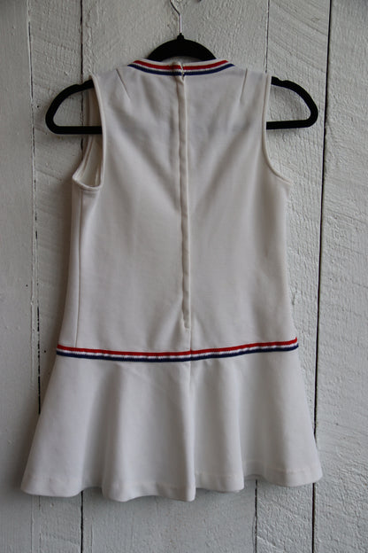 Tennis Dress Red and Blue Stripes