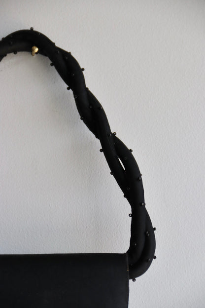 Vintage Sasha Black Beaded Purse