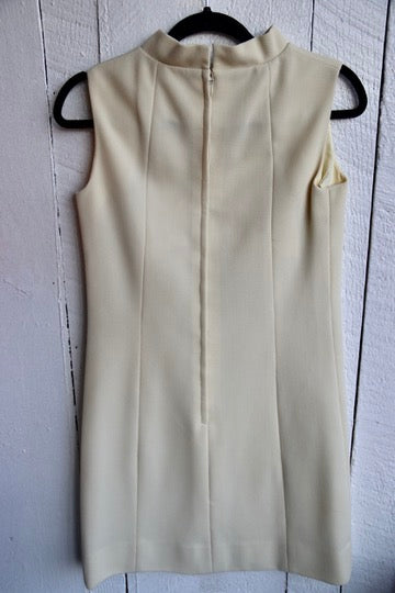 Vintage 60s Saks Fifth Avenue Cream Dress