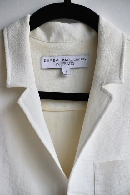 Derek Lam 10 Crosby Intermix White Romper - as is