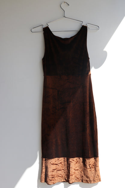 Anna Sui Brown Velvet Dress