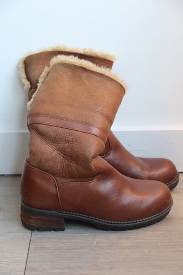 Blondo Brown Shearling Boots