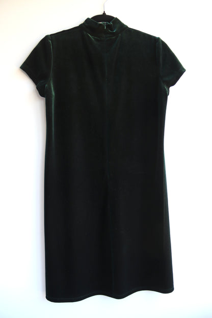 Vintage K. C. Spencer Green Velvet Dress