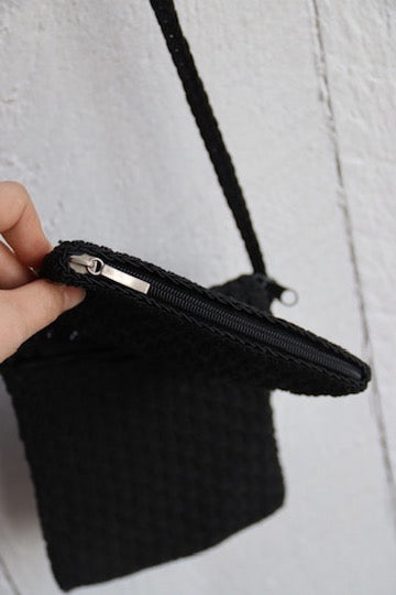 R&G Designs Black Knit Bag