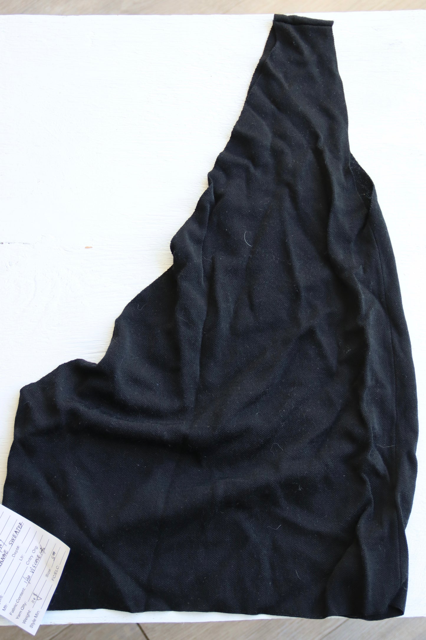 Sample Black One Shoulder Top
