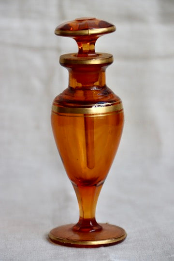 Orange Glass Perfume Bottle