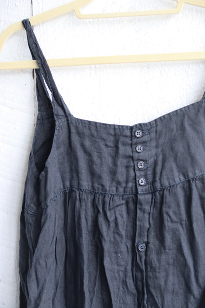 C.P. Shades Black Linen Dress