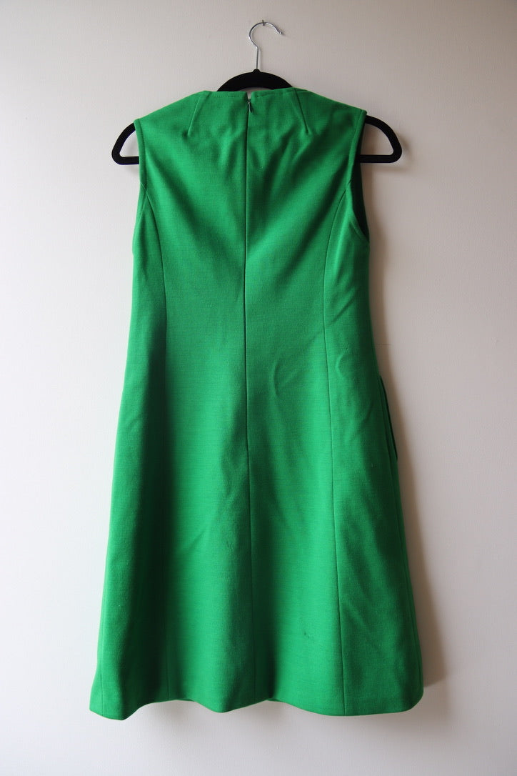 Vintage Fashionaire Green Dress and Jacket Set
