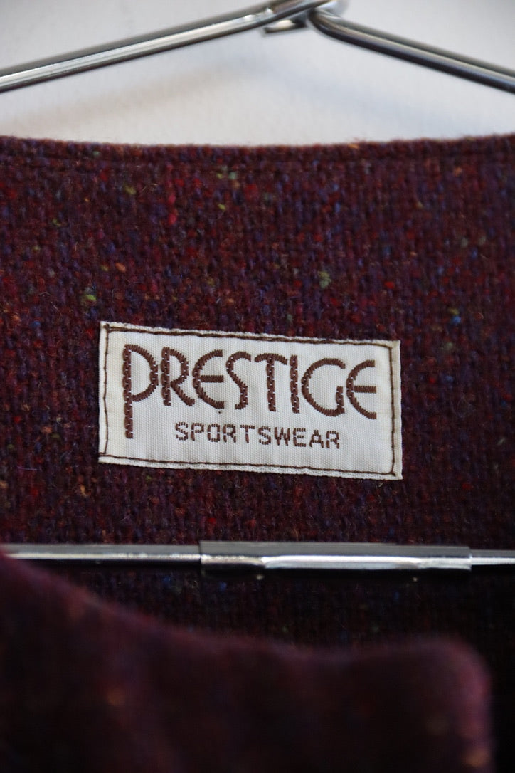 Prestige Purple Wool Skirt and Jacket Set