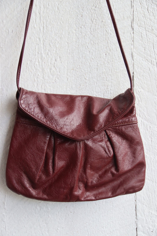 Maroon Slouched Purse