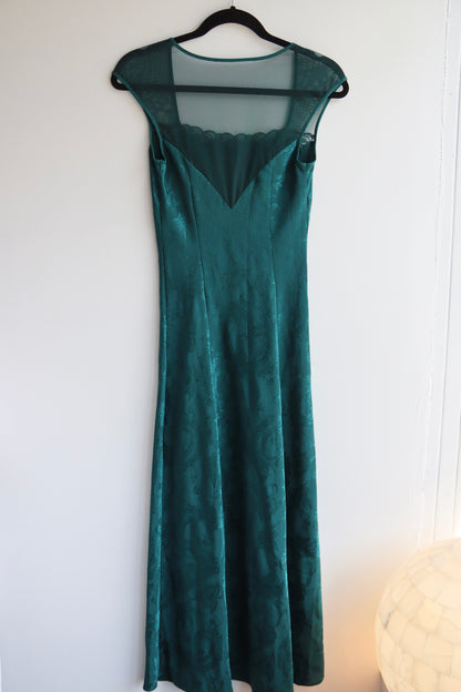Vintage Victoria's Secret Gold Label Green Dress