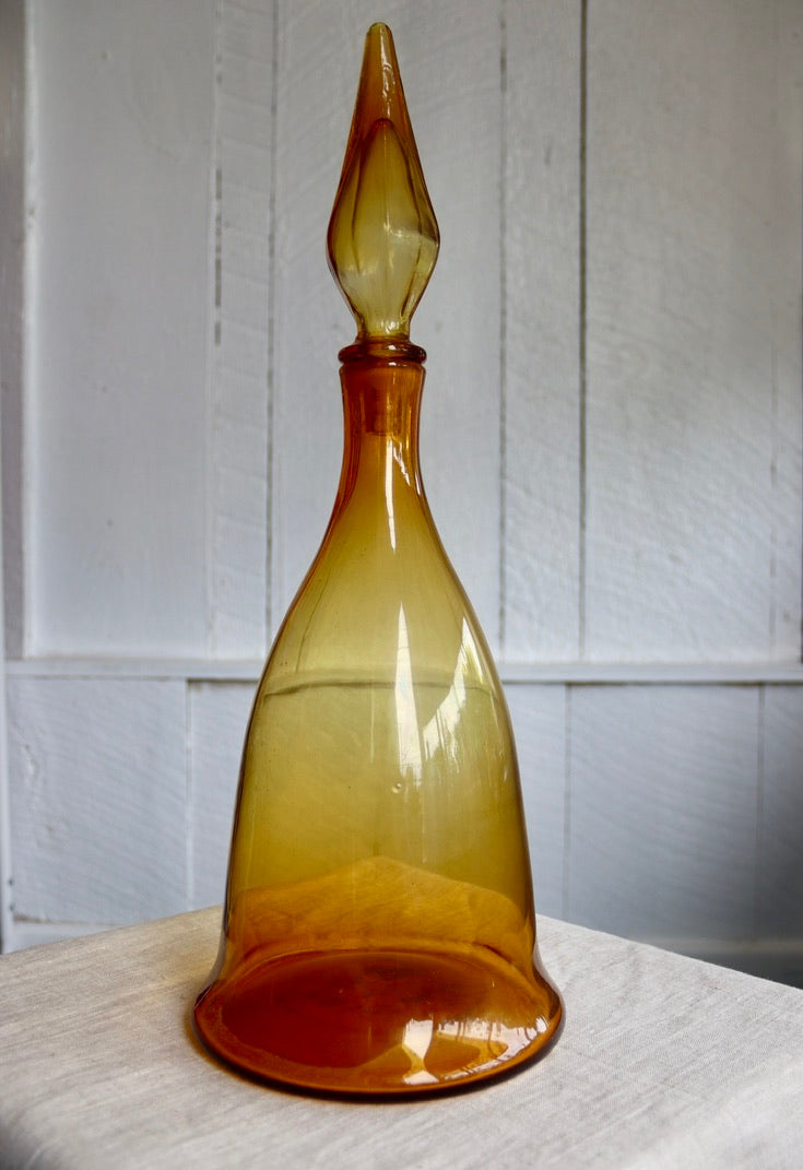 Amber Glass Decanter