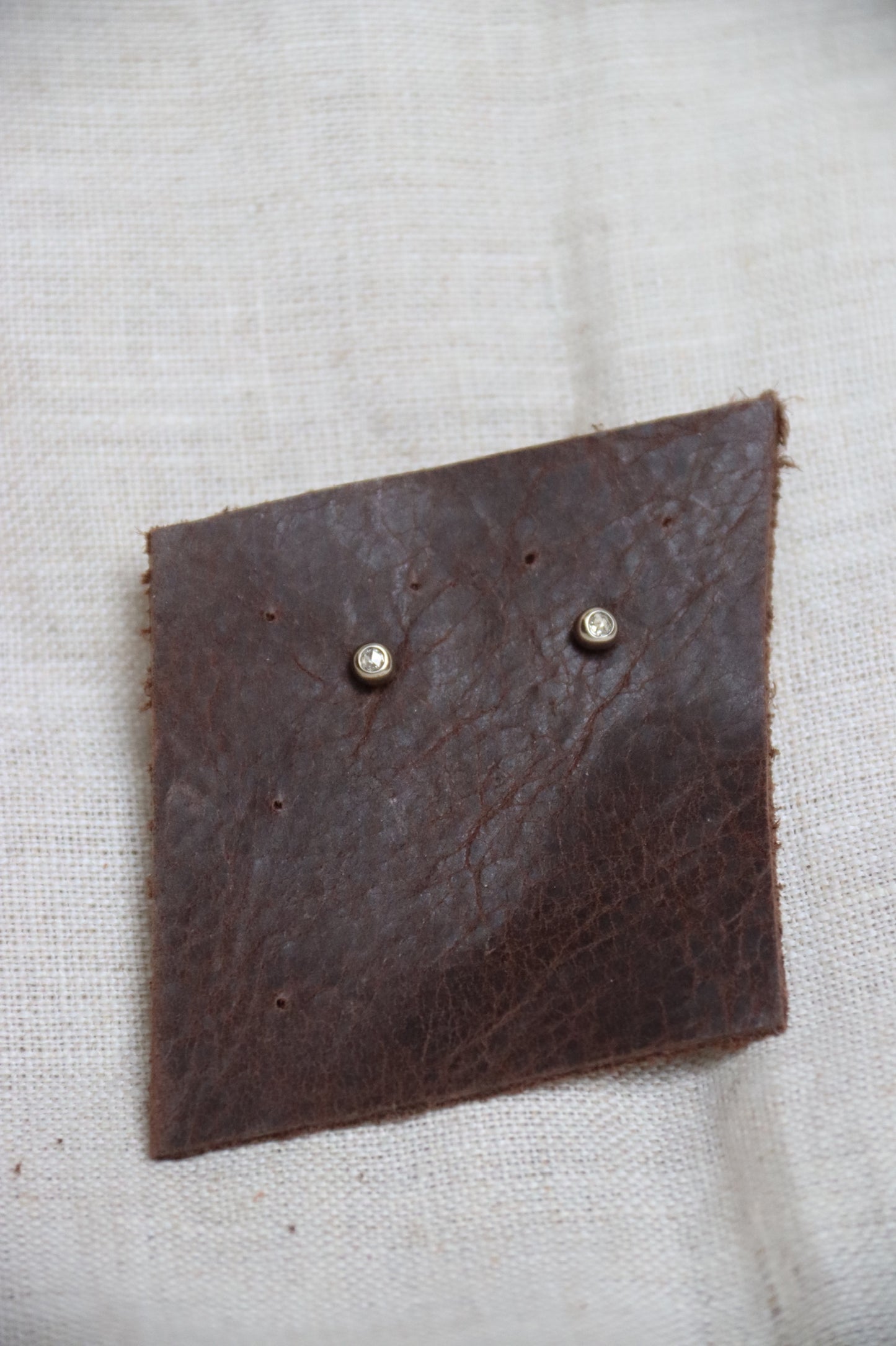 Jill Platner Poppy Studs with Diamonds