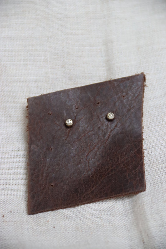 Jill Platner Poppy Studs with Diamonds