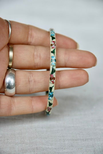 Cloisonne Enamel Bangle Bracelet