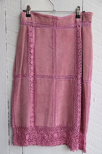 IDI by Mathew Pink Leather Skirt - nwt
