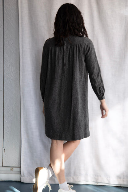 Vintage Handmade Grey Wool Dress