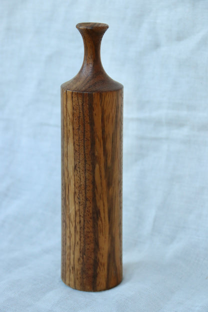 Hand Carved Wood Vase