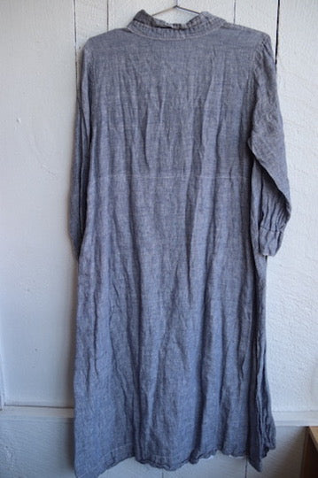 C. P. Shades Blue Linen Dress