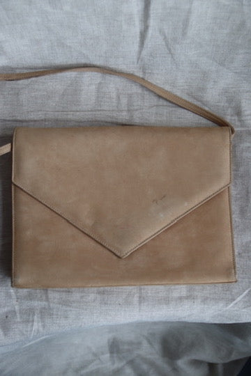 Vintage Saks Fifth Avenue Tan Suede Purse