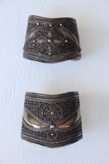 Antique Sterling Silver Cuff Bracelets