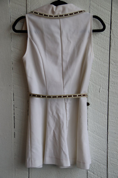 Tennis Dress with Brown Belt