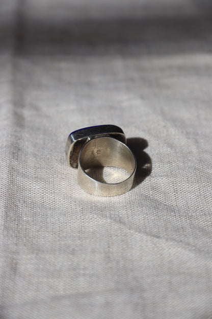 Lapis and Sterling Silver Statement Ring