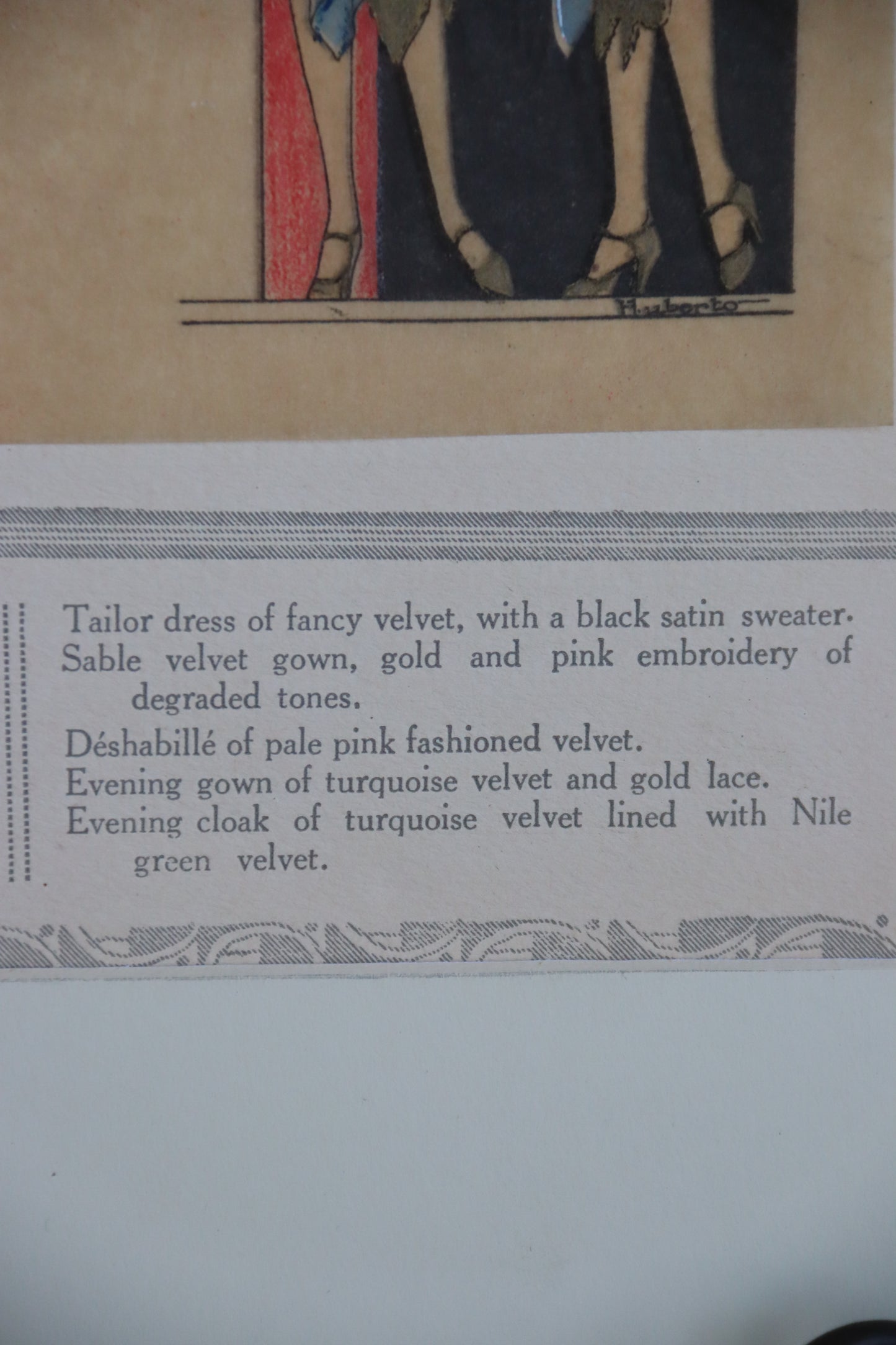 Original French Art Deco 1920s Fashion Pochoir Prints