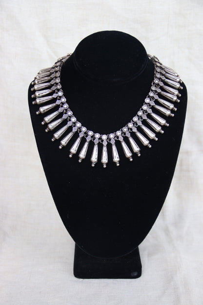 Sterling Silver Indian Collar Necklace