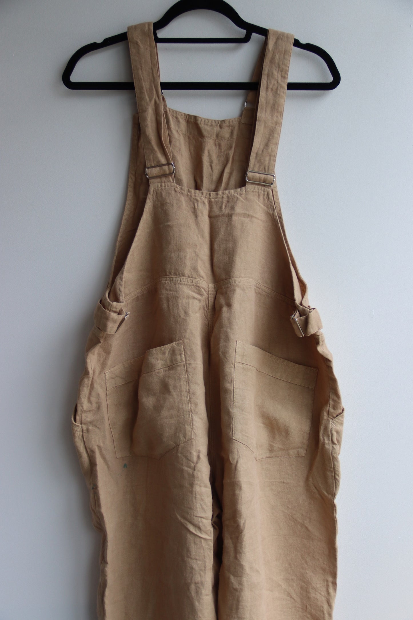 Brown Linen Overalls - as is