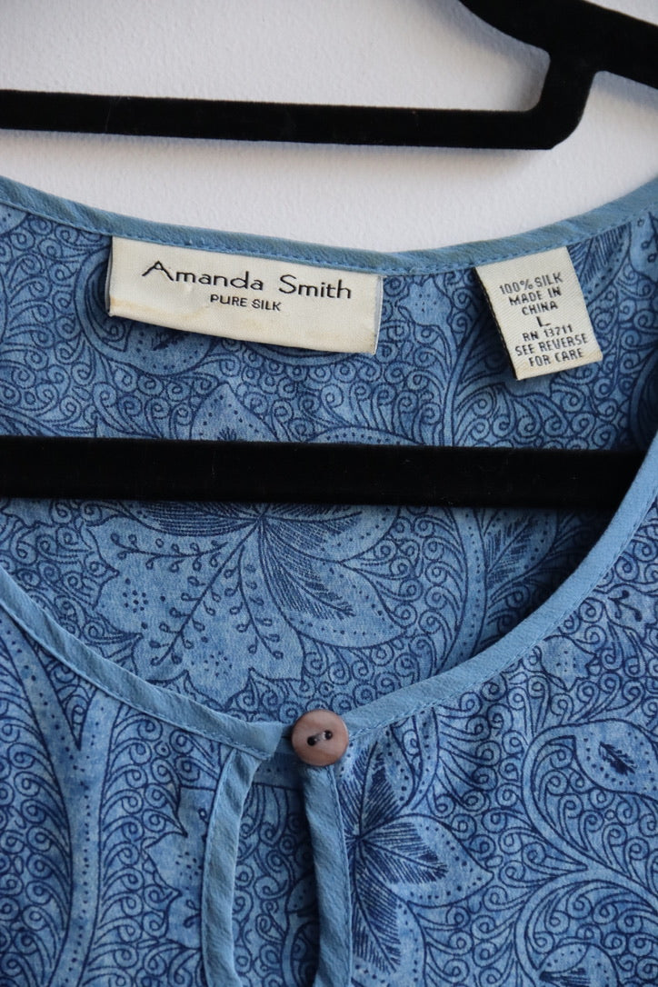 Amanda Smith Silk Top and Dress Set