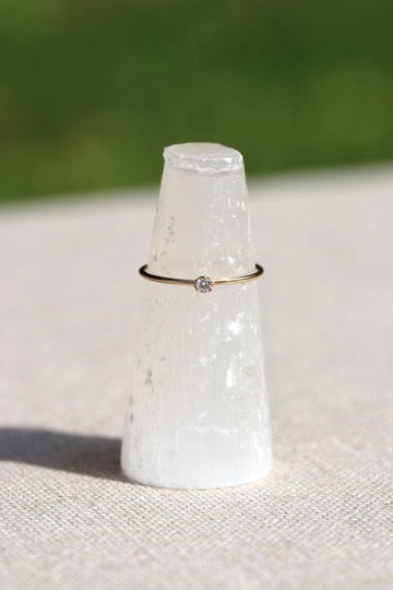 Zoe Chicco 14k Prong Diamond Solitaire Ring