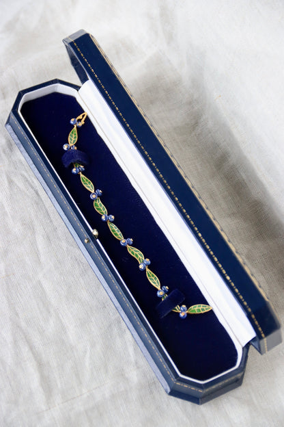T.W. McClelland Sapphire Blueberry Bracelet - 18K Gold