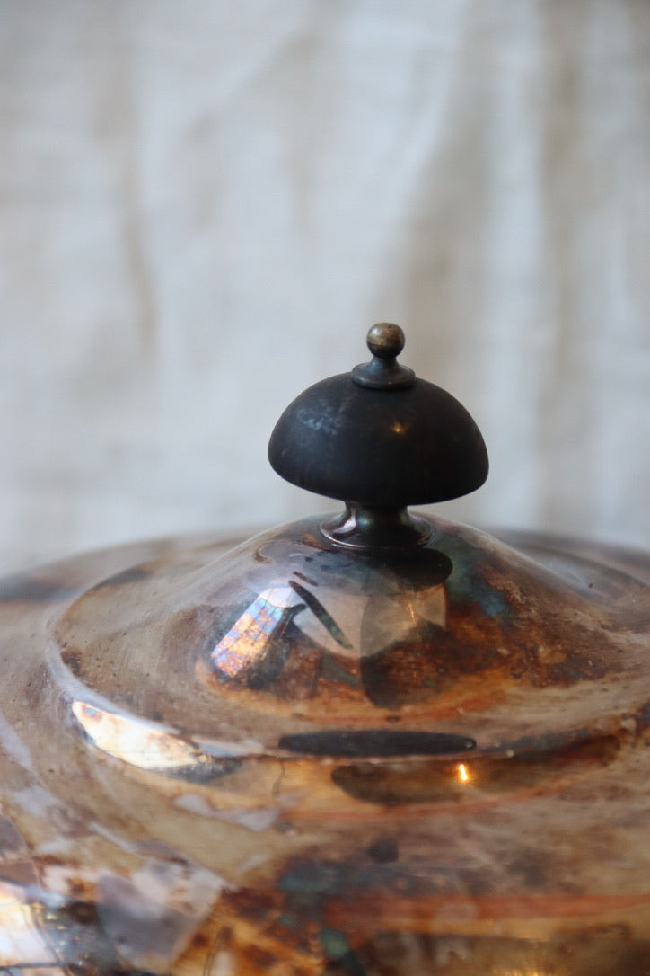silver-plated chafing dish