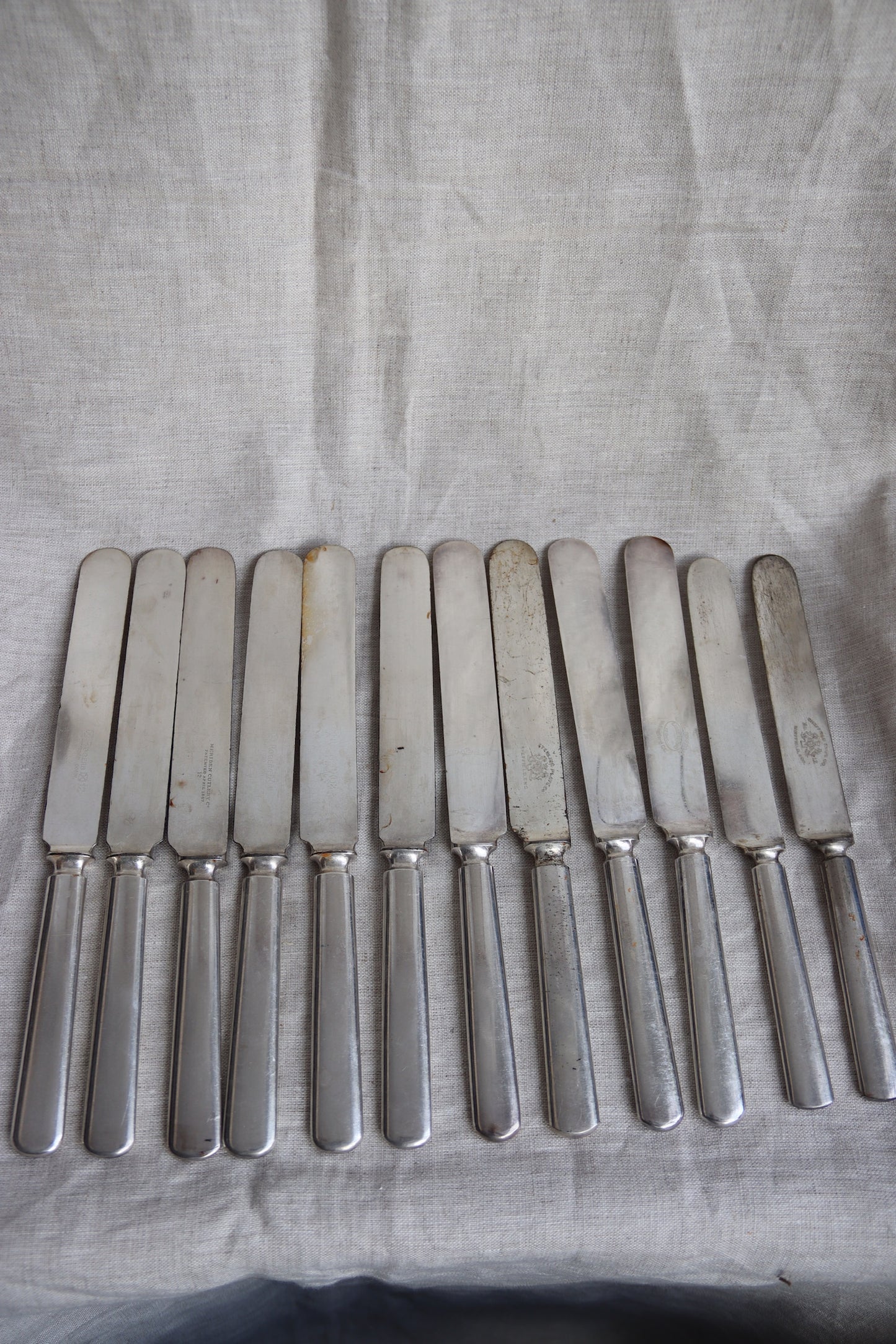 28 Piece Vintage Set of Rogers Sterling Silver Plated Knives and Forks