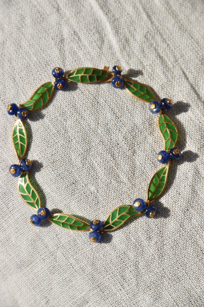 T.W. McClelland Sapphire Blueberry Bracelet - 18K Gold