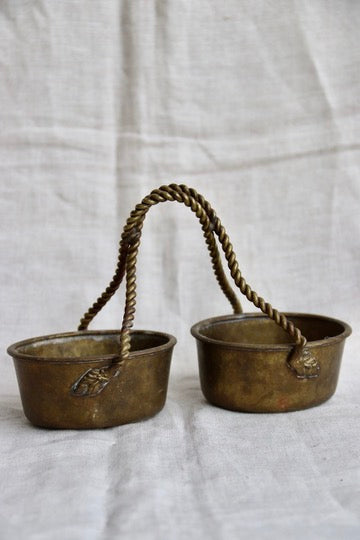 Vintage Brass Baskets