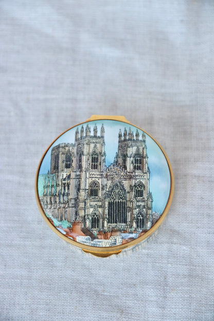 York Minster Enamel Box