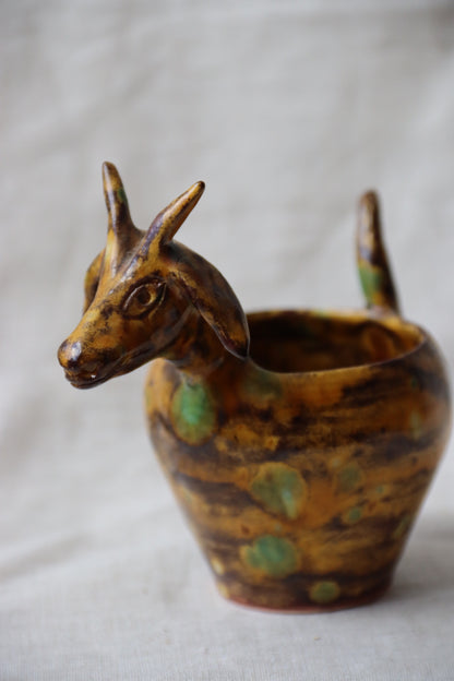Ceramic Goat Vase