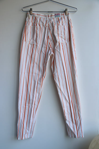Vintage Filippo Toti Striped Cotton Pants