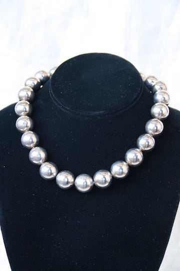 Mexican Sterling Silver Sphere Necklace