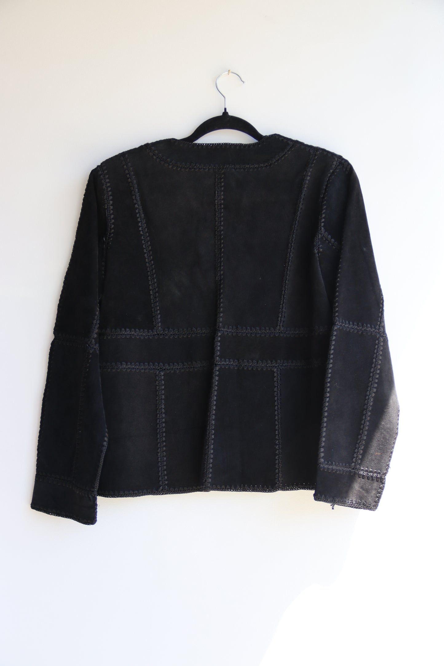S.D.H Black Leather Jacket