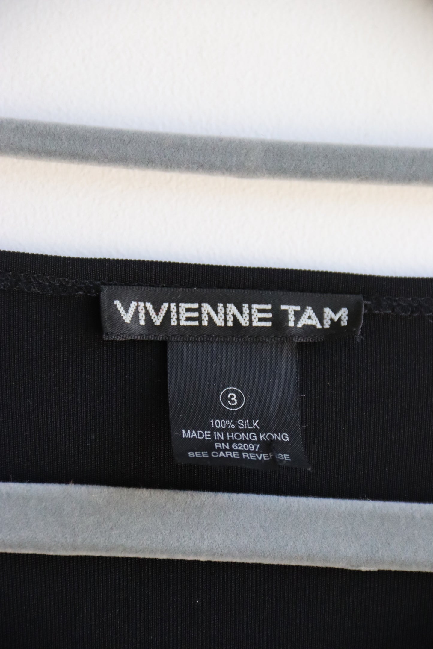 Vivienne Tam Black Top with Cutout