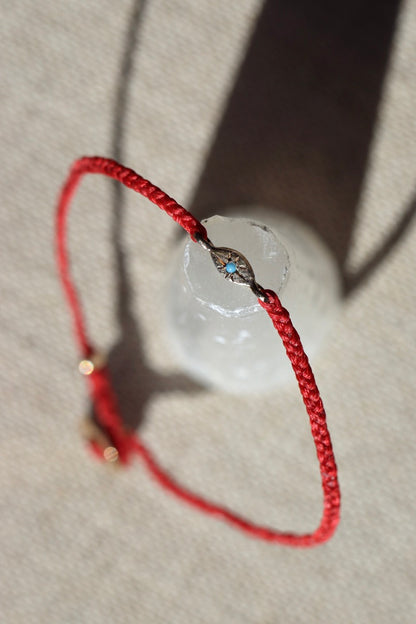 Scosha Scarlet Tiny Evil Eye Bracelet