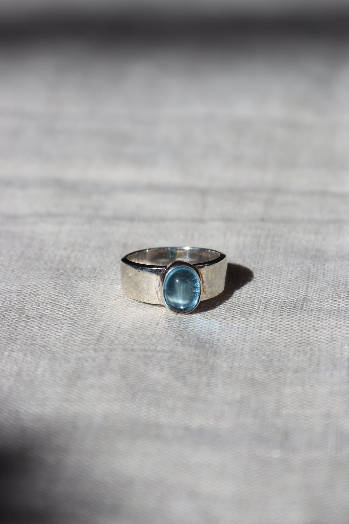 Sterling Silver and Swiss Blue Topaz Ring