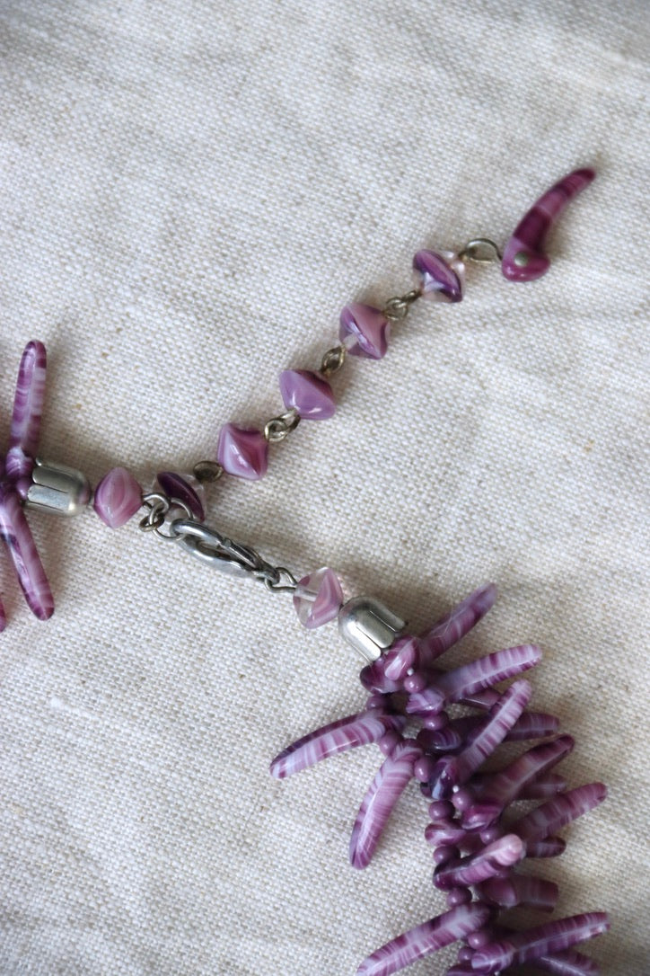Purple Spiny Shell Necklace